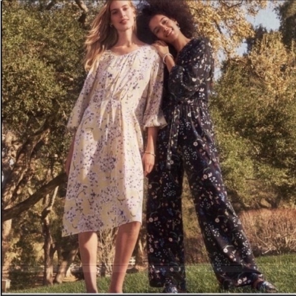 Anna Glover x H&M Floral Palazzo Pants Green Size 4 Career business Pants - Picture 3 of 11